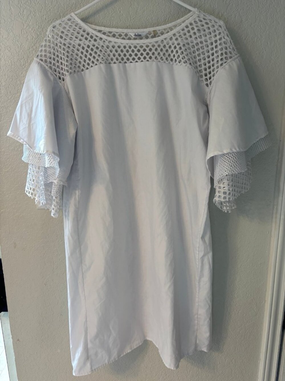 Trimmed Shift Dress Coquette Dressy